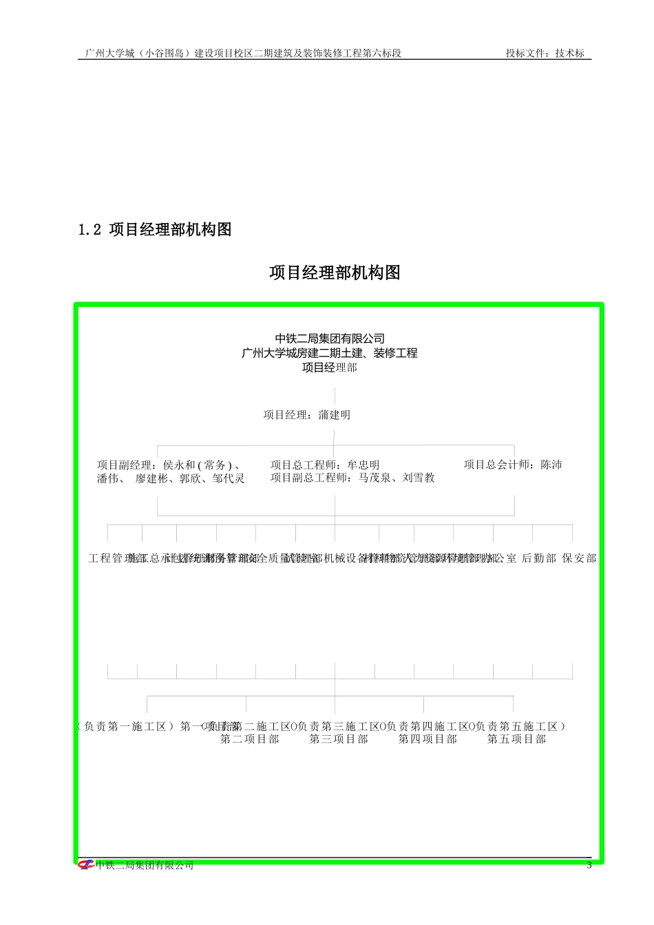 第一部分组织机构及投标表格_第3页