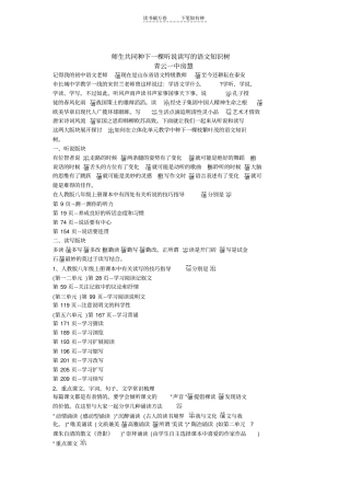 人教版八年级语文重点难点剖析