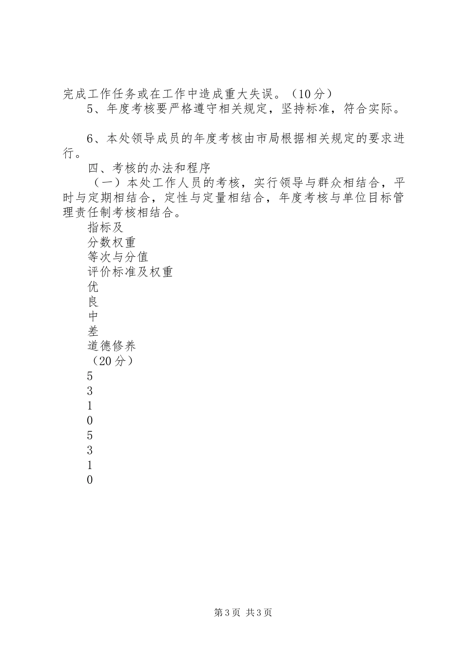 目标责任制考核方案 _第3页