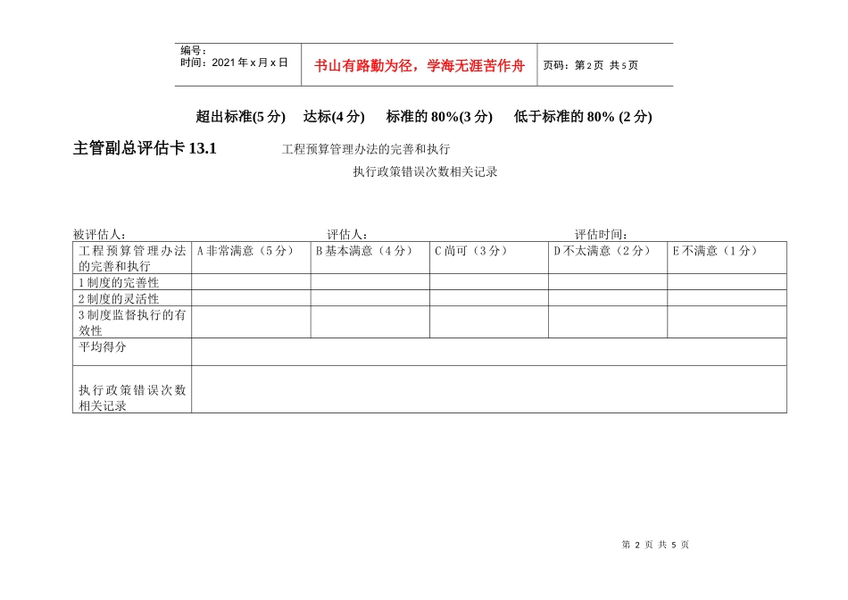 绩效评估工具-13工程预算管理_第2页