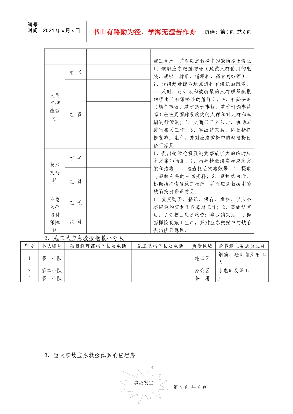 综合事故应急救援预案_第3页