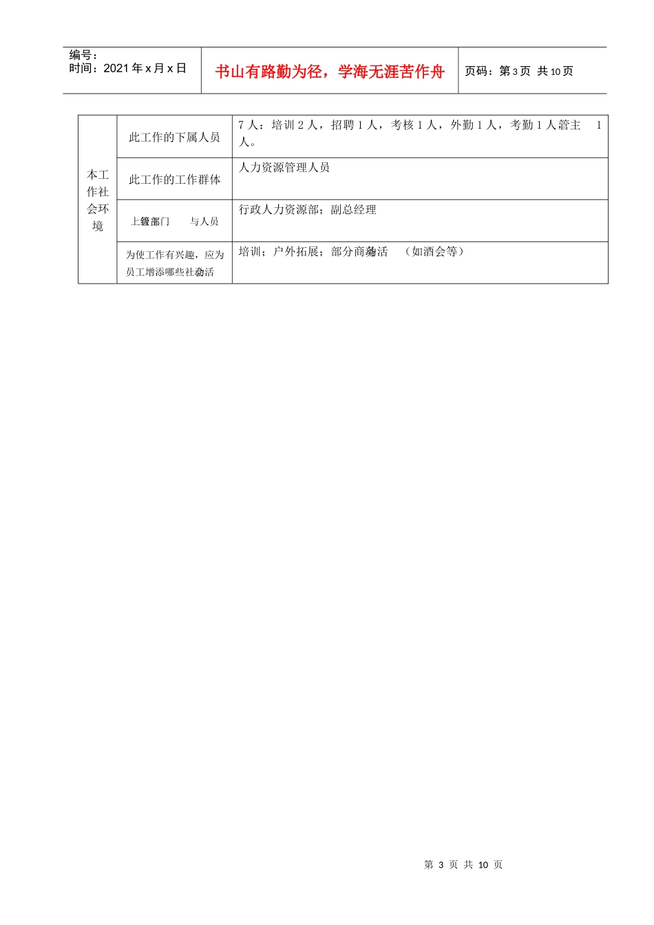 管理技术职位分析调查问卷（样板）_第3页