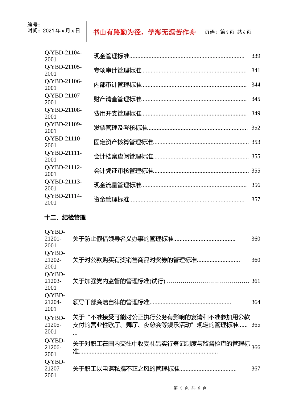 管理标准清单_第3页