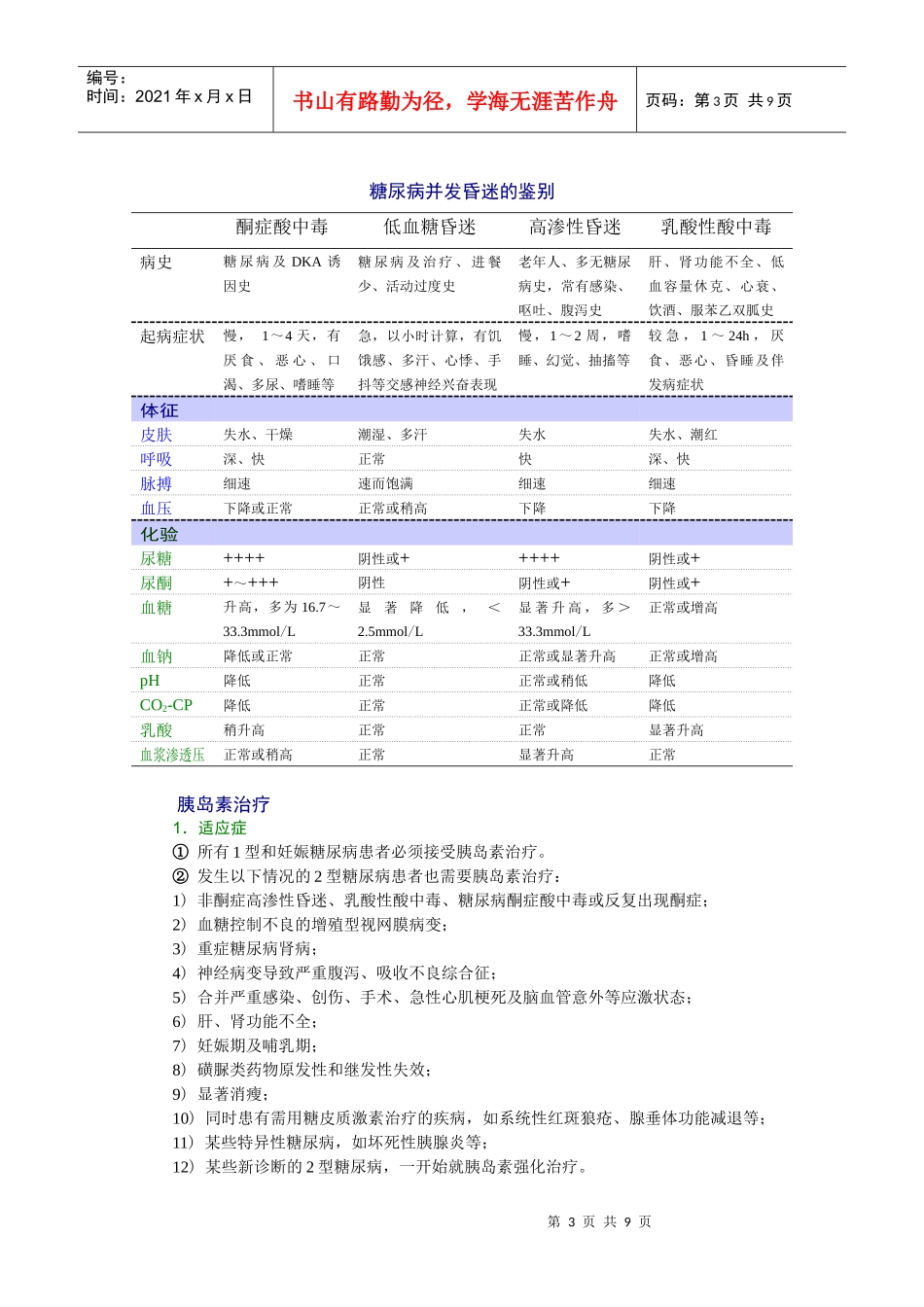 糖尿病的诊断与治疗_第3页