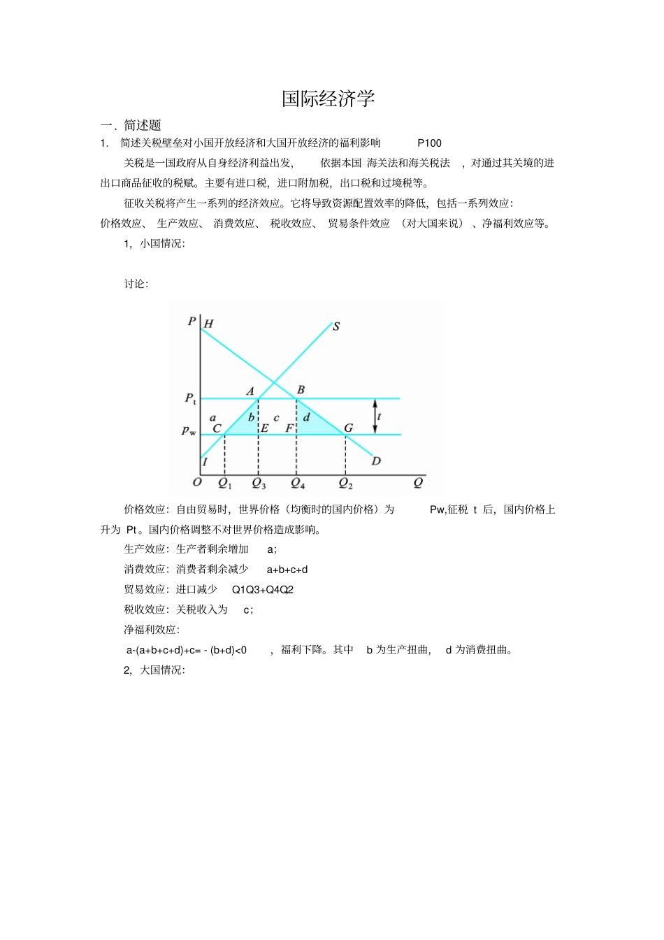 亲测已过-社科院院考最新2018国际经济学-题库答案_第1页
