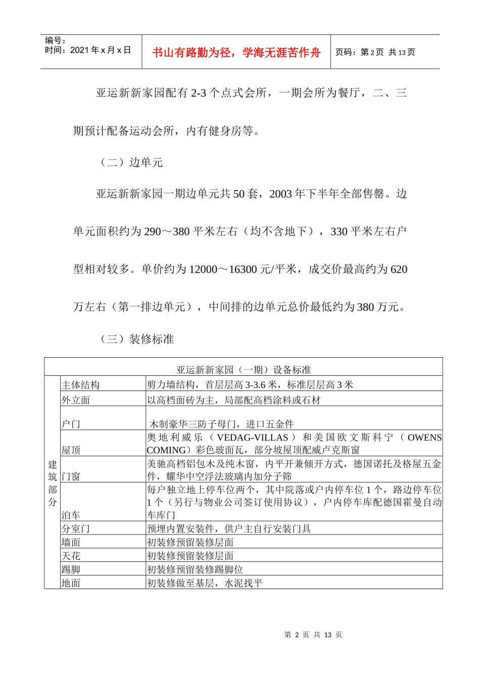 紫墅周边项目市调报告_第2页