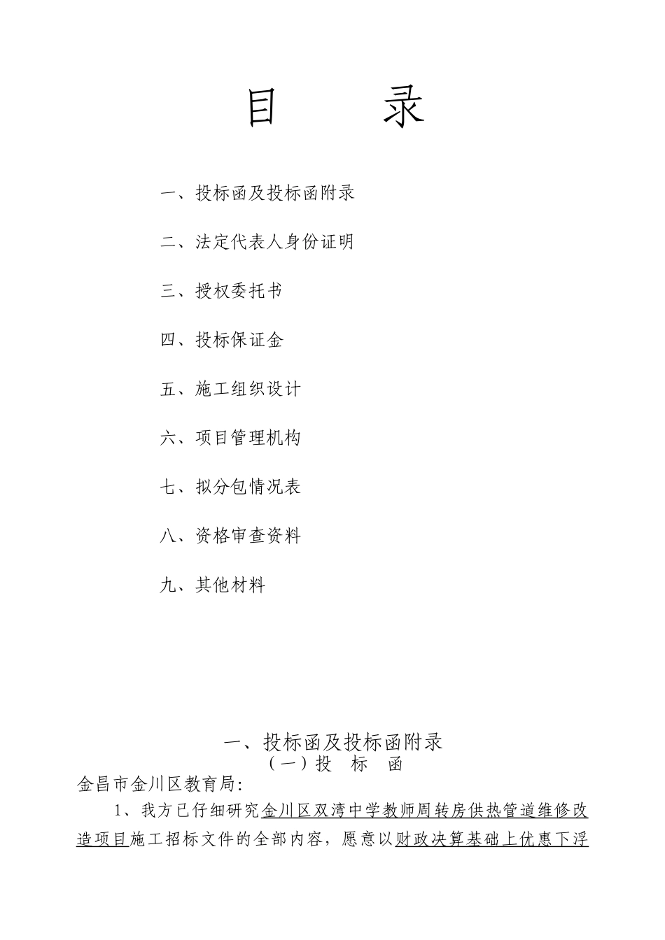 管道维修改造投标书(DOC 54页)_第2页