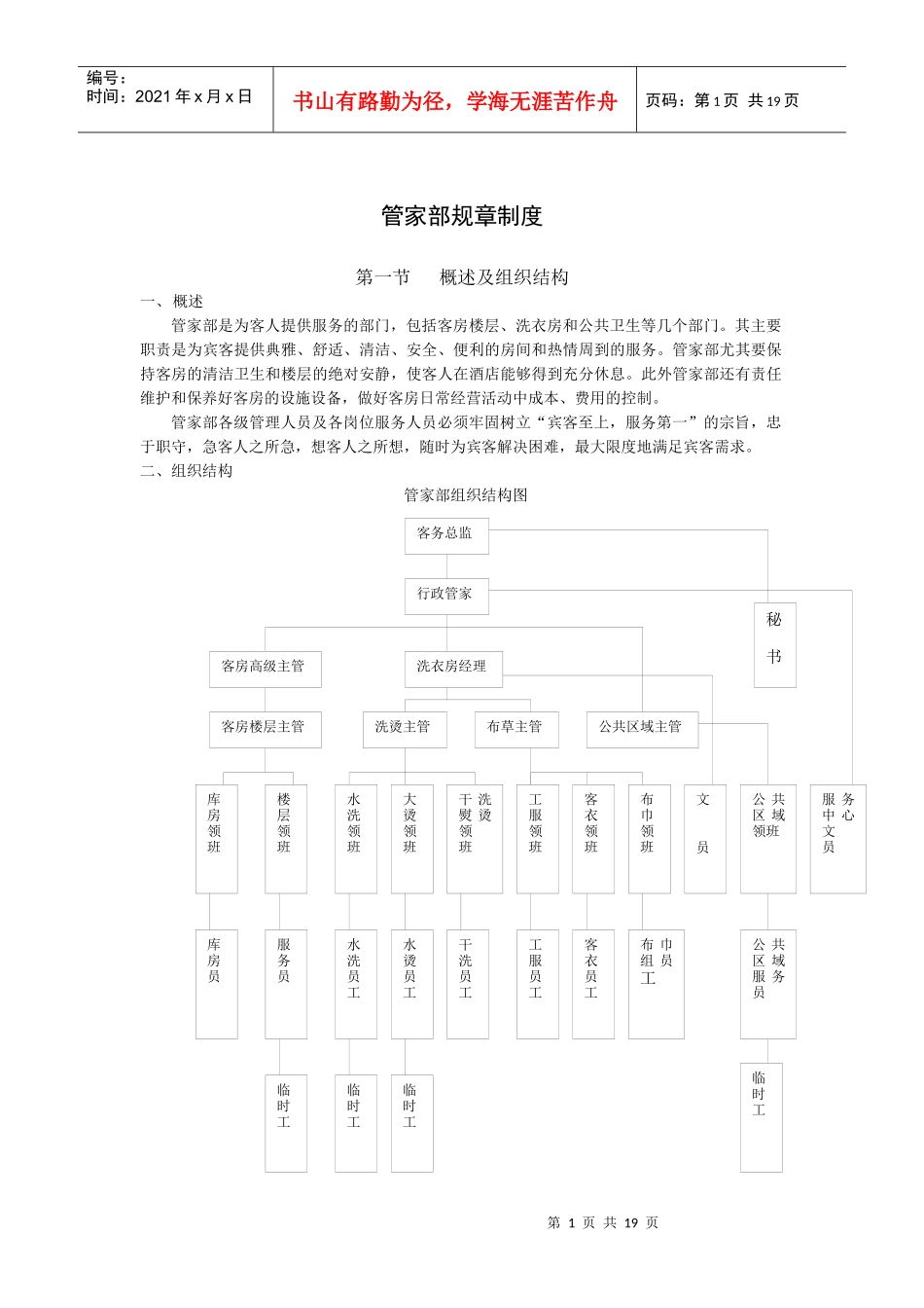管家部规章制度（19P）_第1页