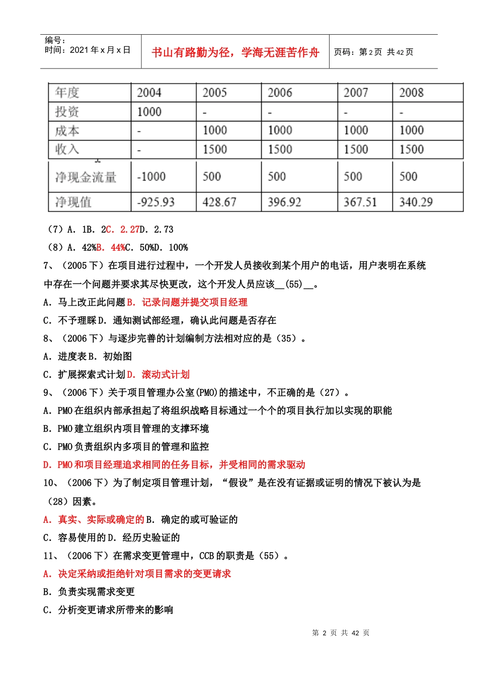 系统集成项目管理基础知识_第2页