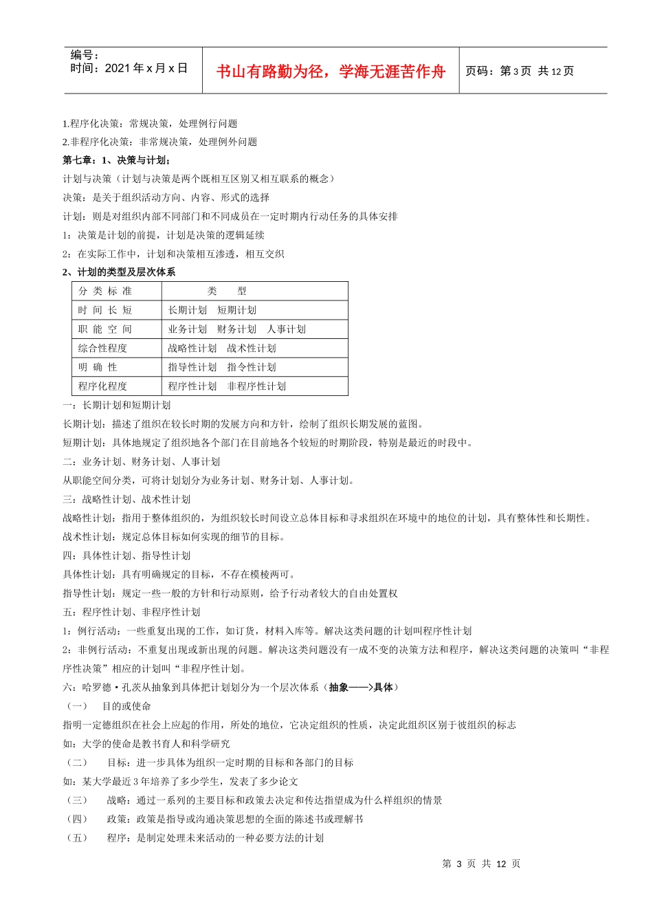 管理学考试复习内容_第3页