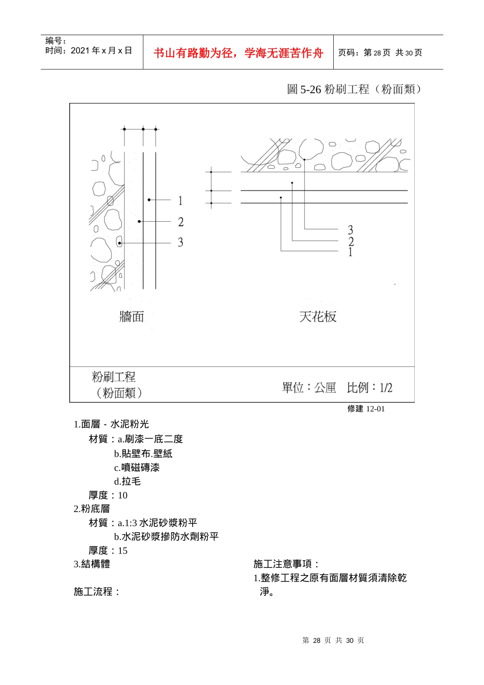 粉刷工程(粉面类)_第1页