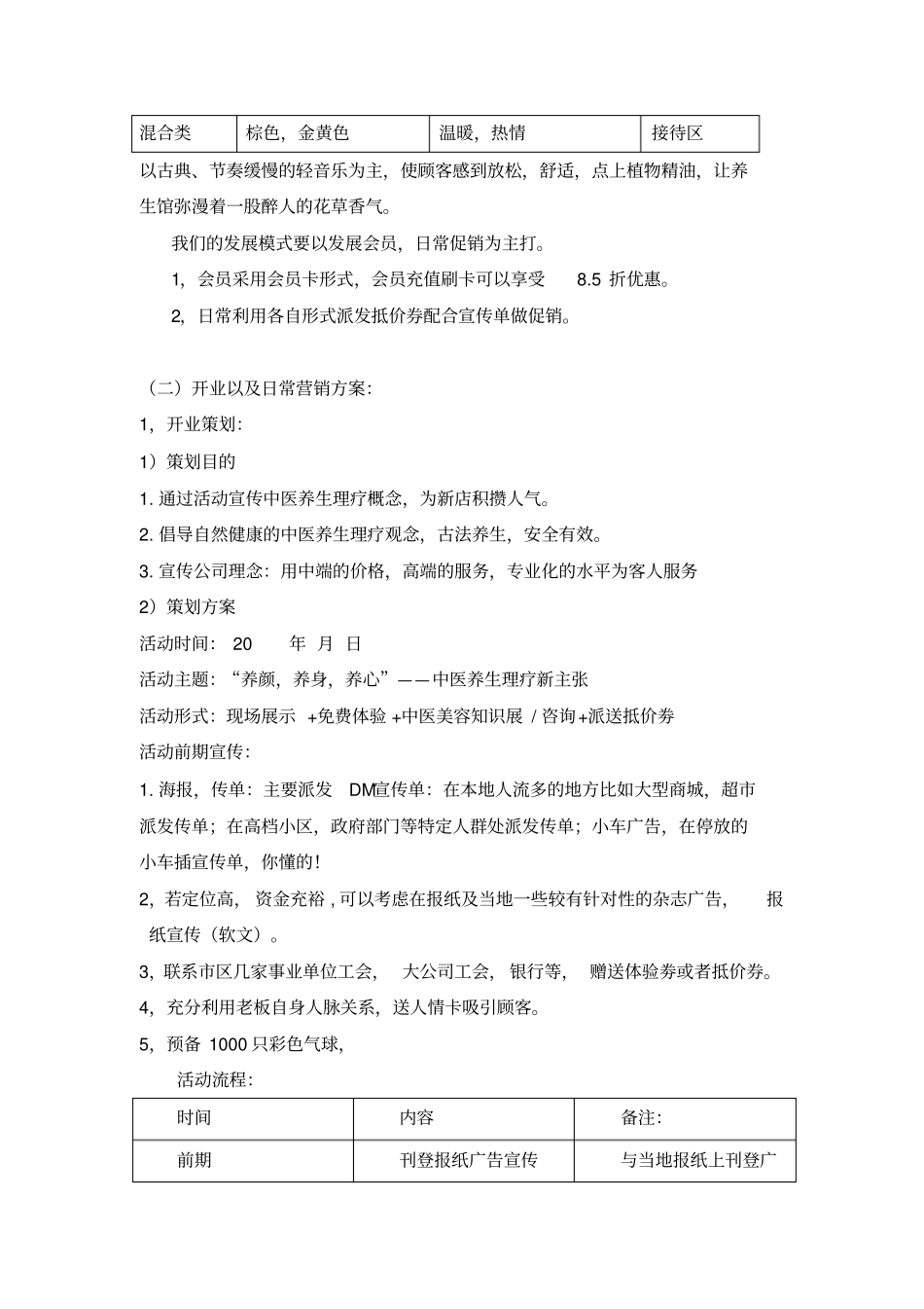 中医养生理疗馆营销方案_第2页