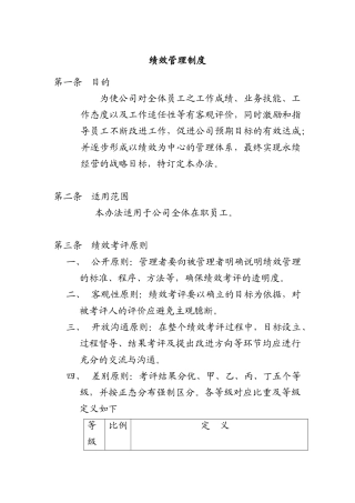 绩效管理制度（DOC 7页）