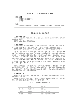 组织角色与团队角色(doc 4页)