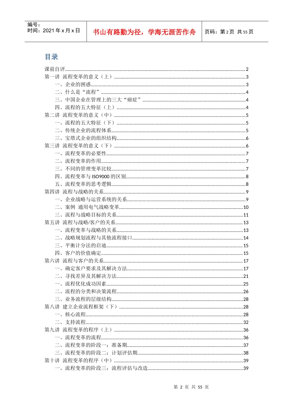 管理流程设计和流程再造恅紫_第2页