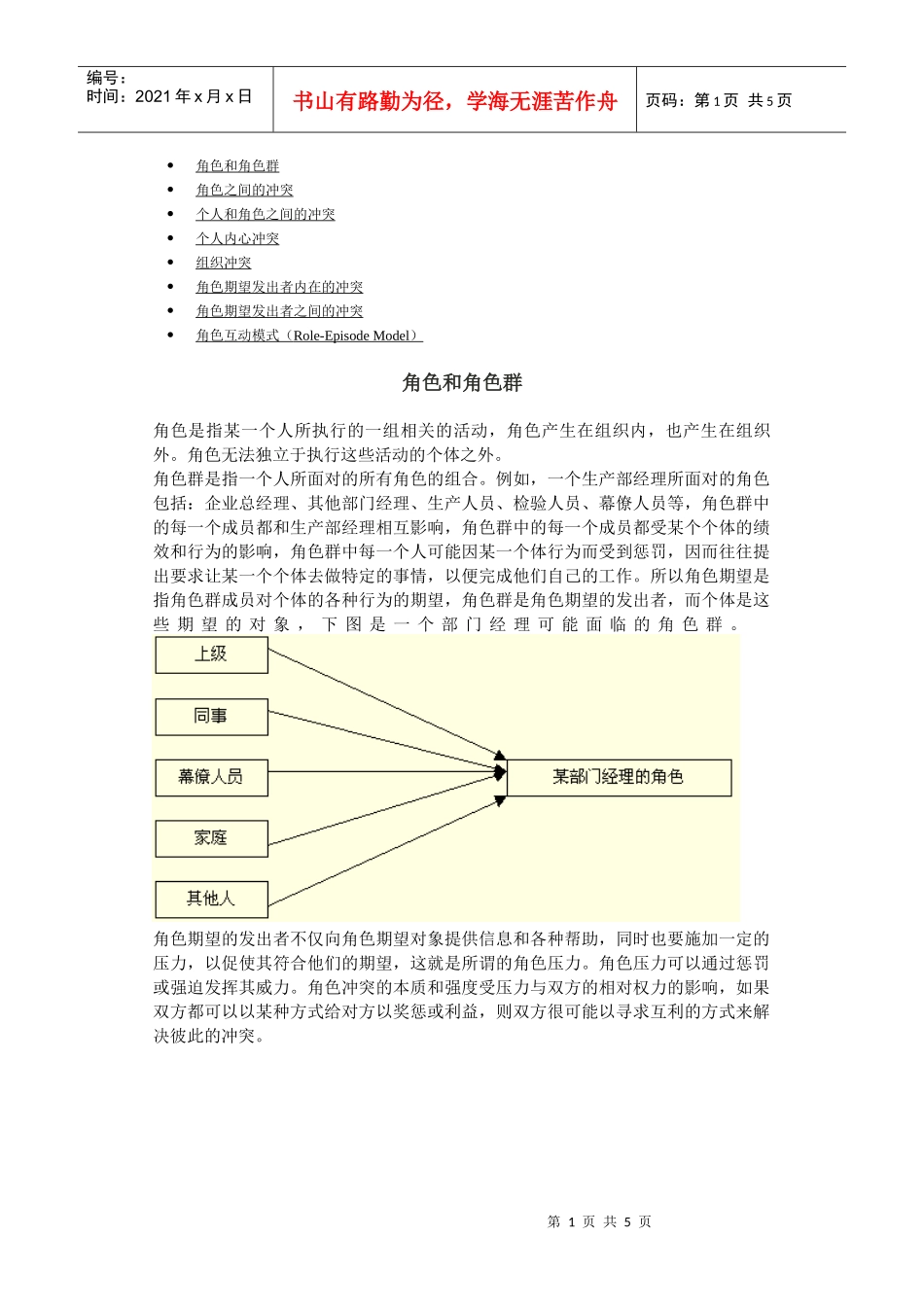 组织角色冲突(doc 5页)_第1页