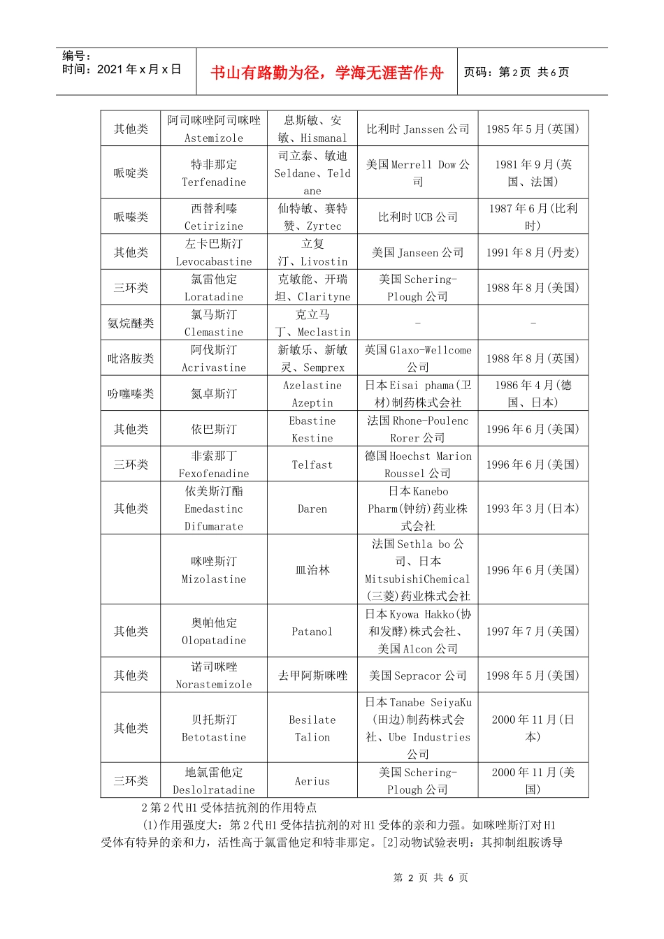 组胺是最早发现的自体活性物质，广泛地存在于人体各组织内，其中_第2页