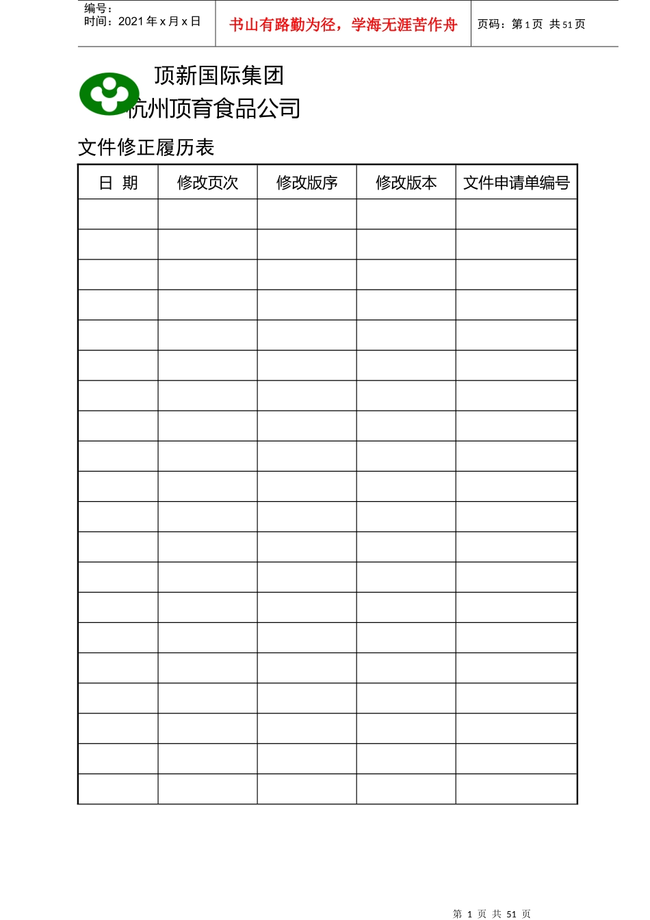 统一顶新食品成品仓库管理的手册_第1页