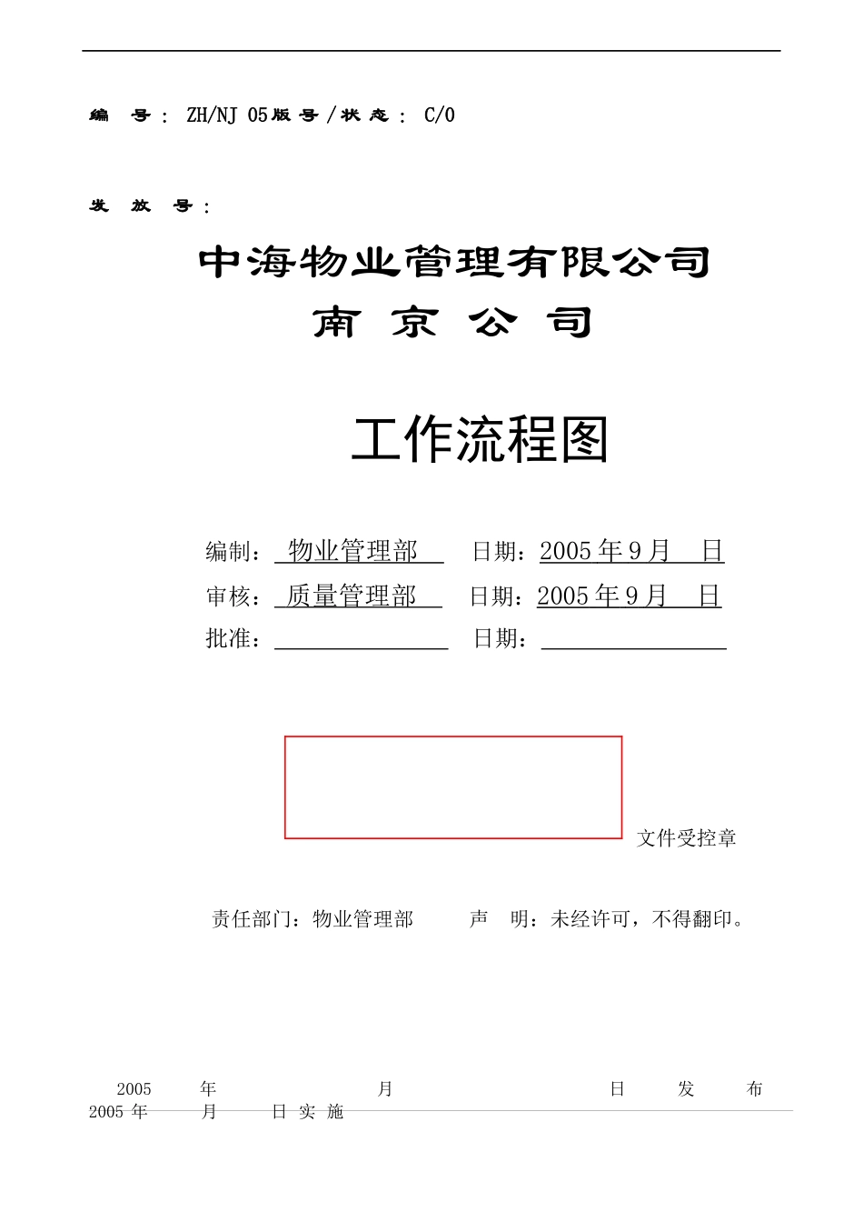 经营管理-全套南京中海物业管理公司工作流程图_第3页