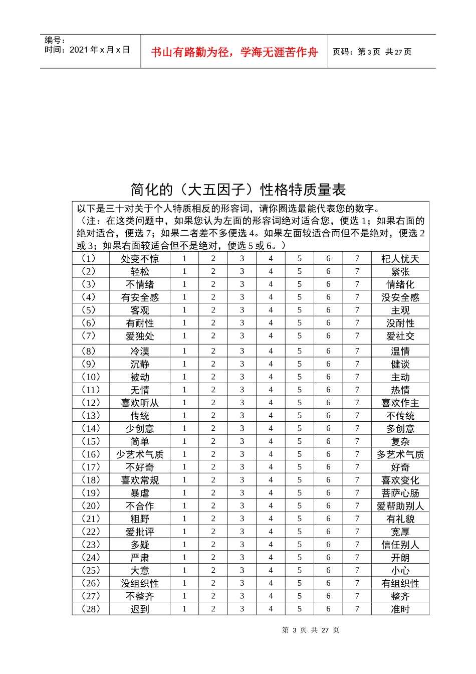 组织行为学案例与测试_第3页