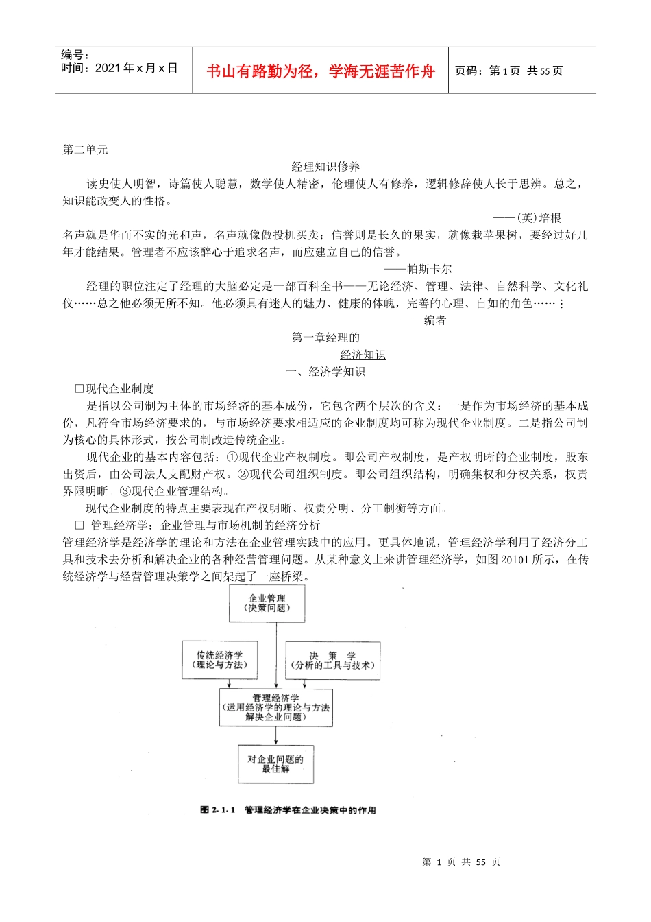 经理知识修养_第1页