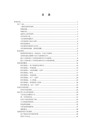 管理咨询（推荐DOC291）