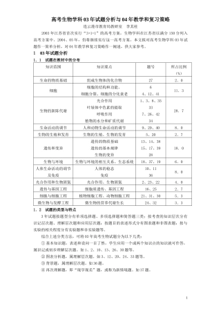 精品推荐高考生详解物学科年试题分析与年教学和复习策略与解题