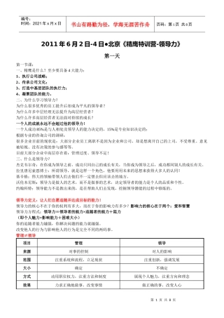 精鹰特训营-领导力