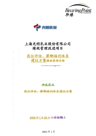 绩效管理改进项目