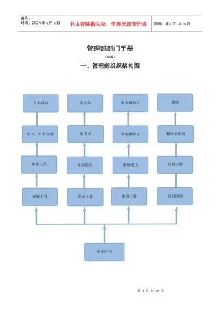 管理部职责及工作流程
