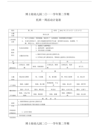 托班的下学期周计划模板.doc