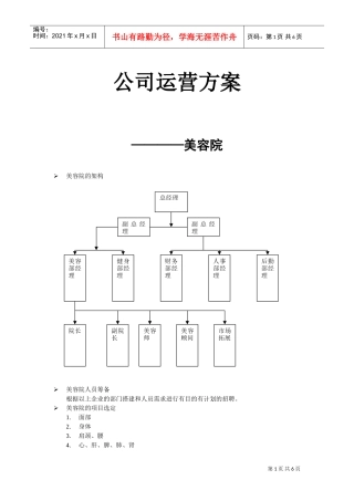 美容院运营方案(DOC8页)