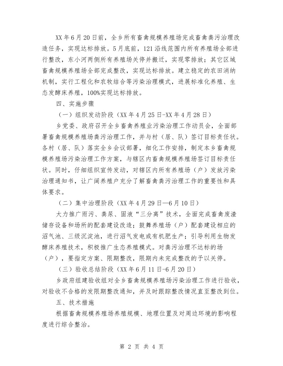 畜禽规模养殖场污染整治方案_第2页