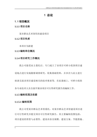 群众艺术馆可行性研究报告