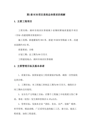耕地质量提升项目(渠道部分)