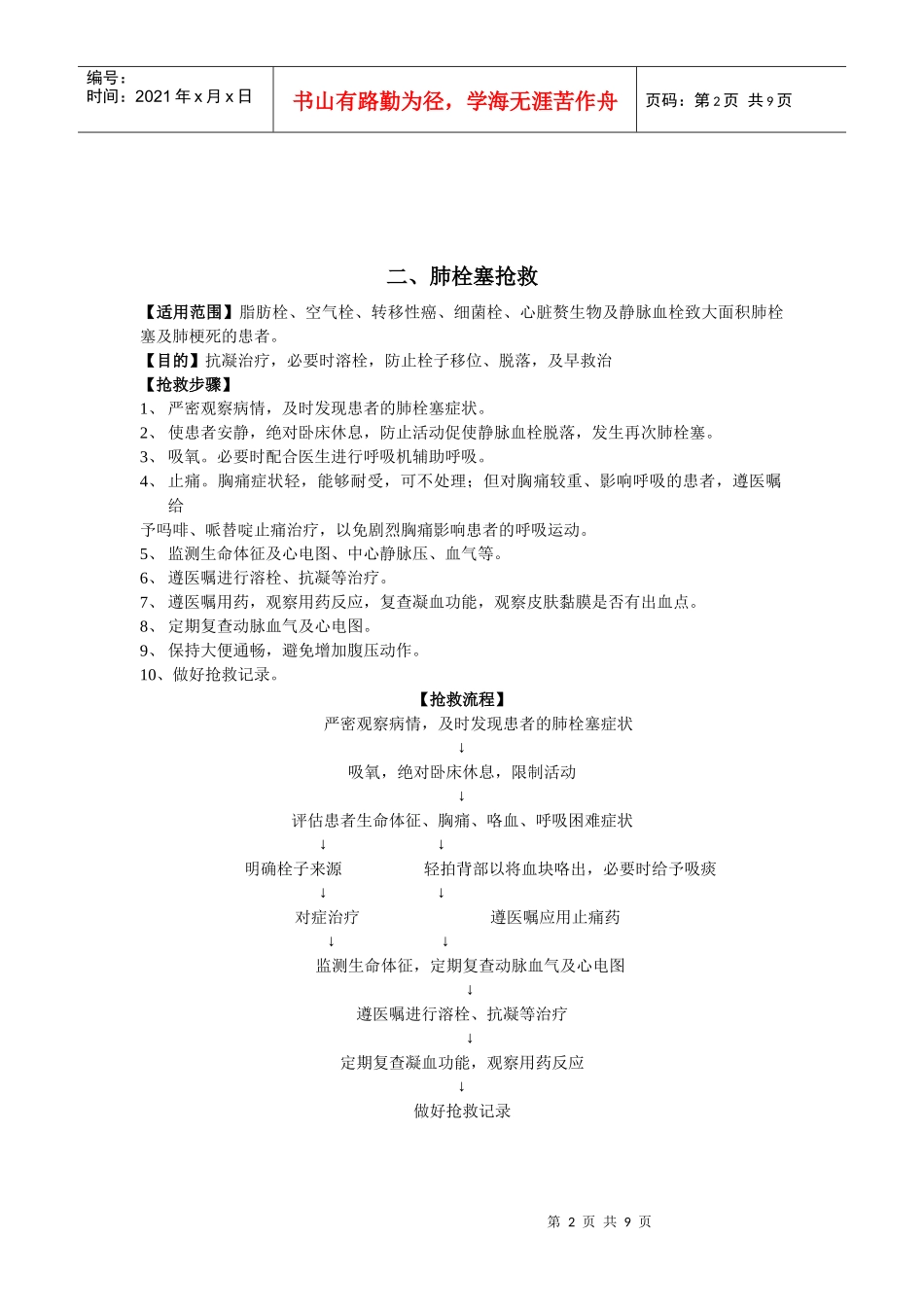 肿瘤专科抢救流程_第2页