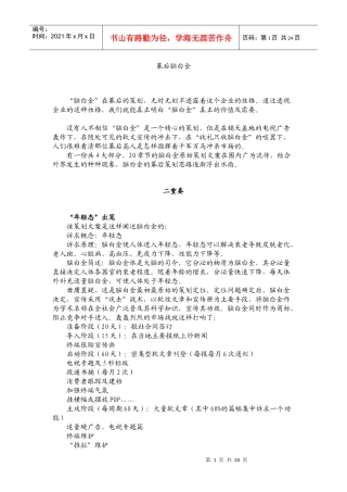 脑白金策划思路