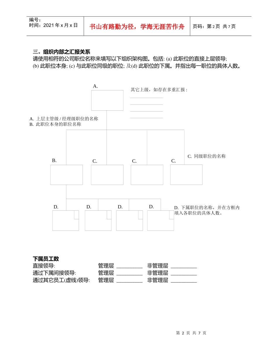 职位说明书问卷_第2页