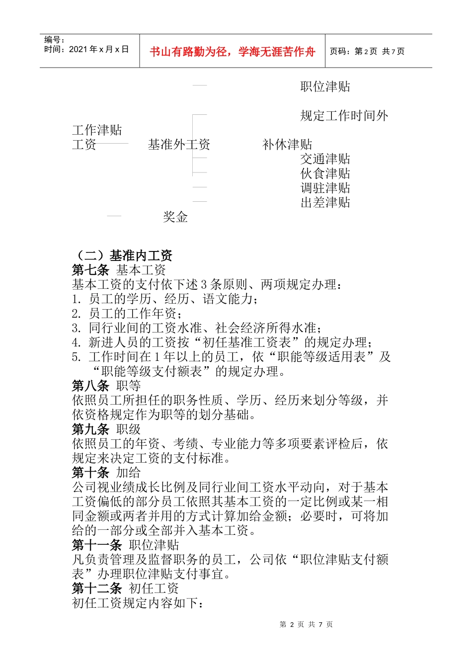 职称薪酬管理制度_第2页