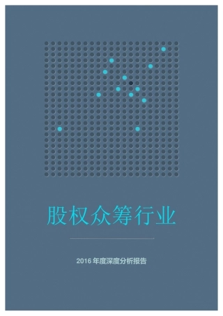 股权众筹行业分析XXXX年度深度分析报告