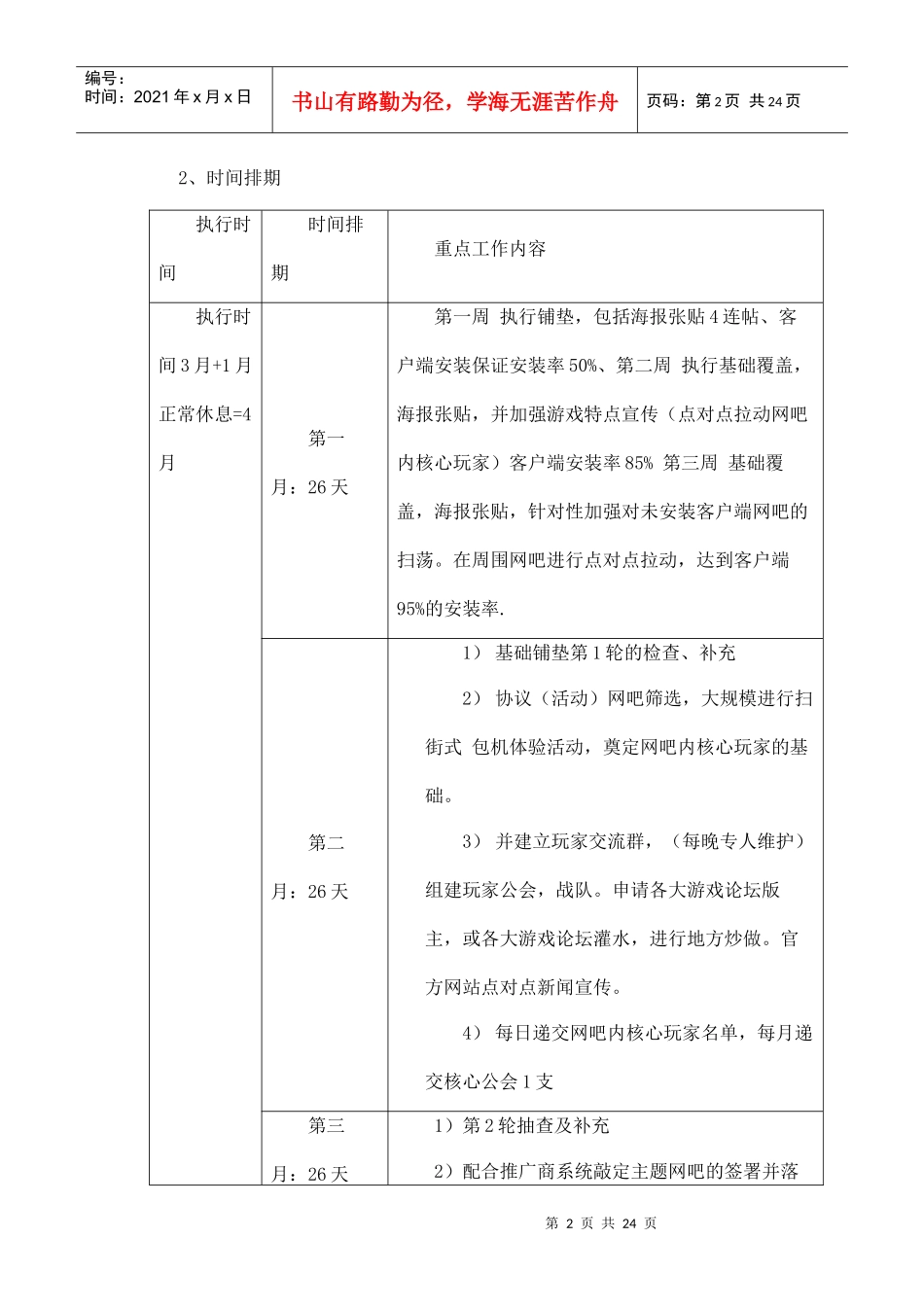 网络游戏地推执行方案_第2页