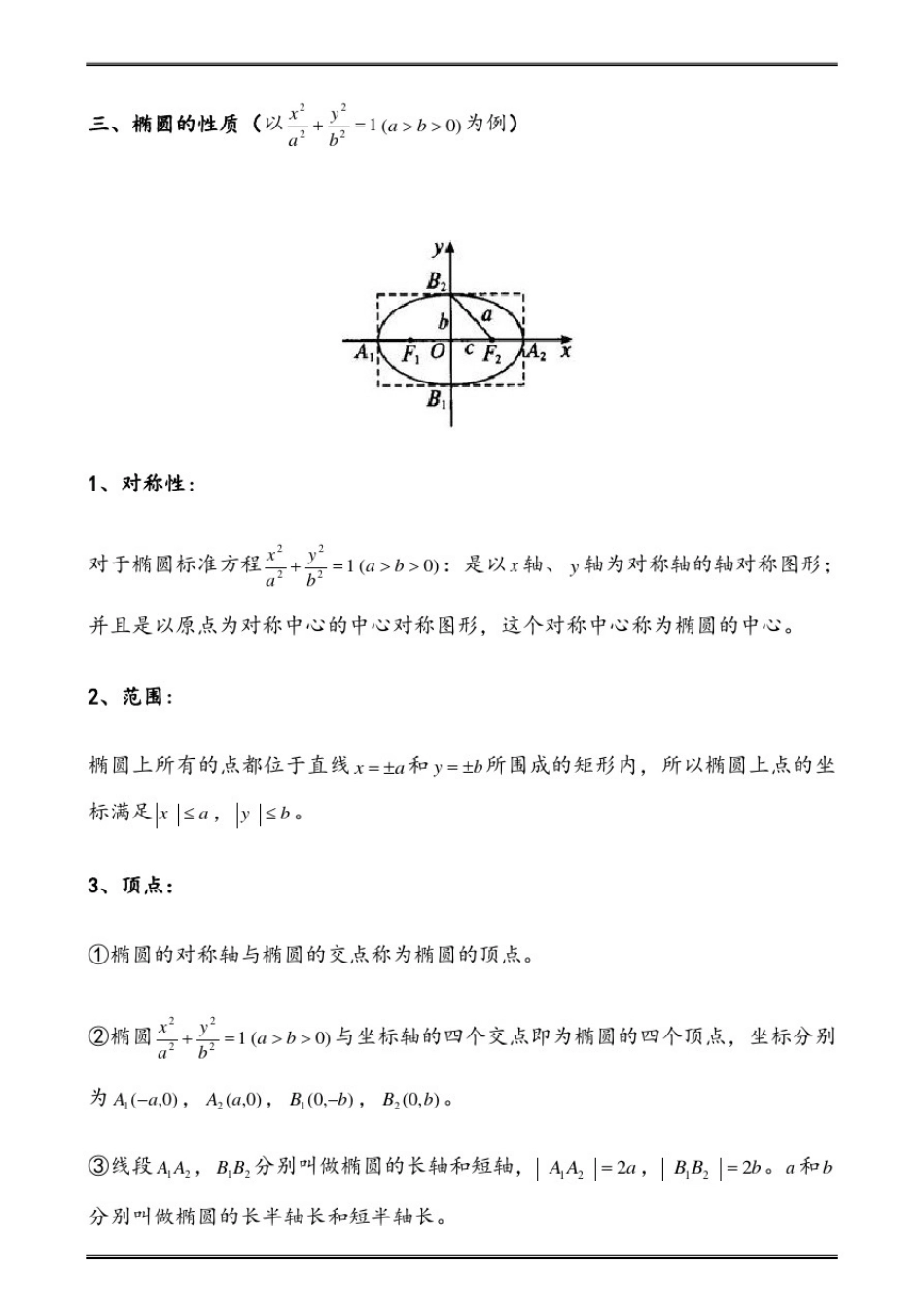 圆锥曲线椭圆双曲线抛物线知识点总结例题习题精讲详细答案_第2页