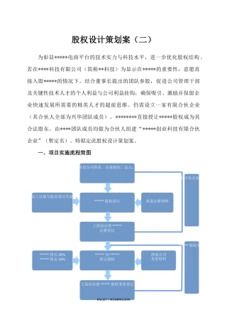 股权设计策划案