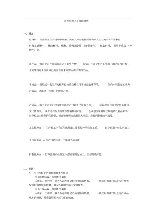 仓库管理人员培训课件