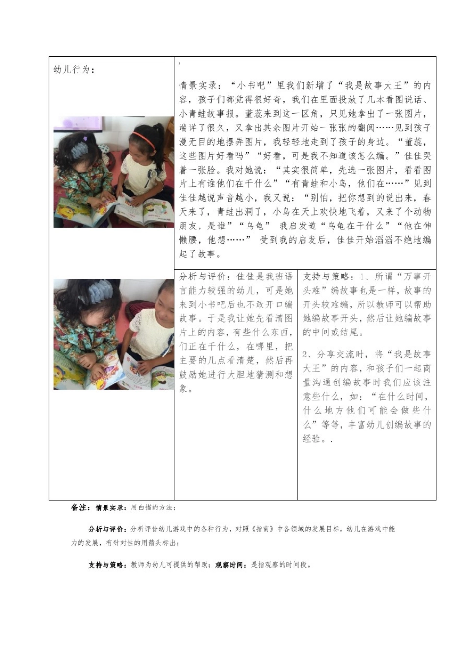 幼儿园阅读区观察记录5篇_第3页