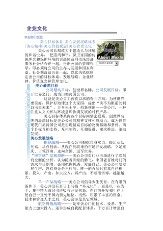 美心企业文化（DOC5页）