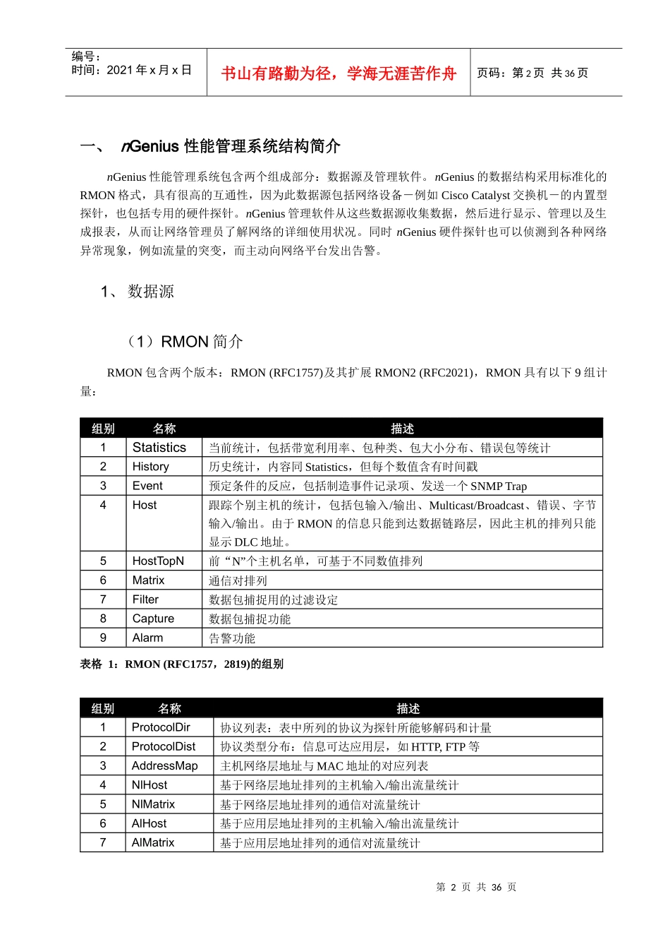 网络性能管理方案建议书(doc 35页)_第3页