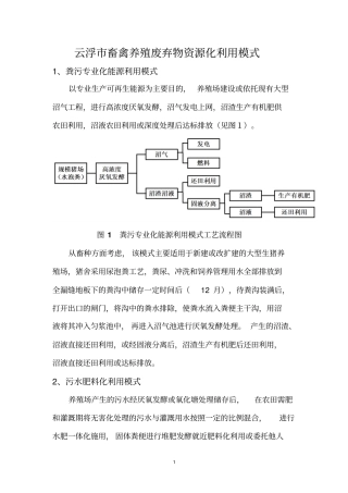 云浮市畜禽养殖废弃物资源化利用模式