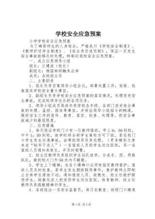 学校安全应急处置预案 (40)