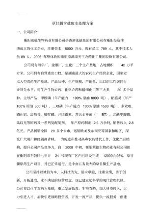 (整理)废水除P盐处理方案